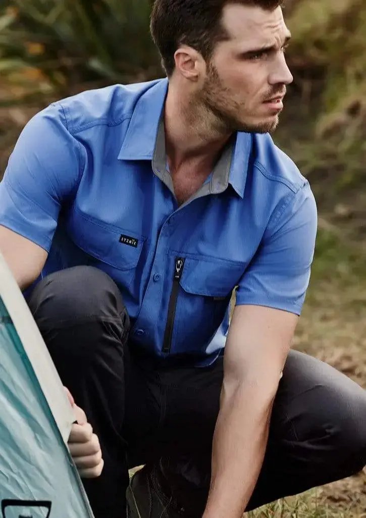 SYZMIK Men's Outdoor Short Sleeve Shirt ZW465 Metro Workwear.